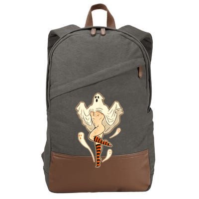 Vintage Funny Gay Halloween Cotton Canvas Backpack