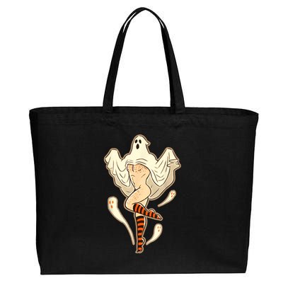 Vintage Funny Gay Halloween Cotton Canvas Jumbo Tote