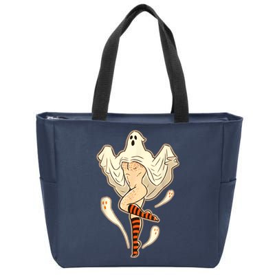 Vintage Funny Gay Halloween Zip Tote Bag