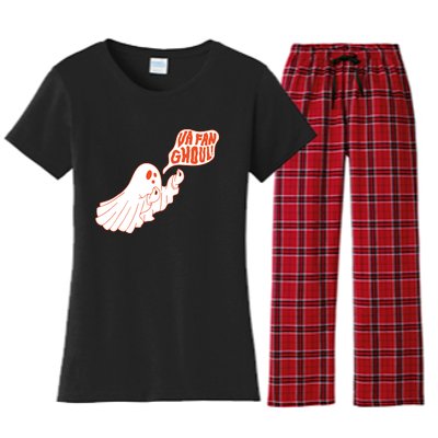 Va Fan Ghoul Women's Flannel Pajama Set