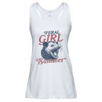 Vintage Feral Girl Summer Opossum Ladies Essential Flowy Tank