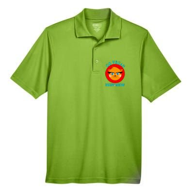 Vegan Funny Gift Cat Lover Go Vegan Right Meow Gift Men's Origin Performance Pique Polo