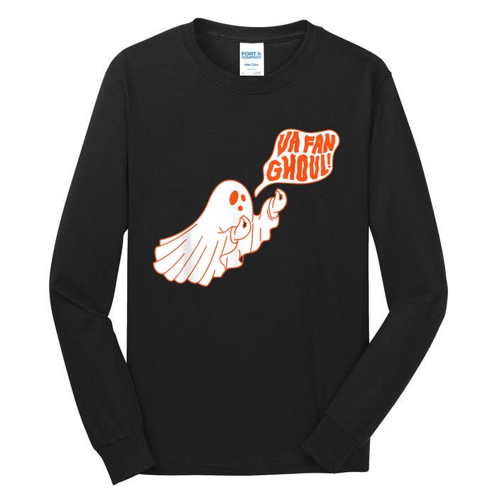 Va Fan Ghoul For Italian Funny Halloween Ghost Tall Long Sleeve T-Shirt