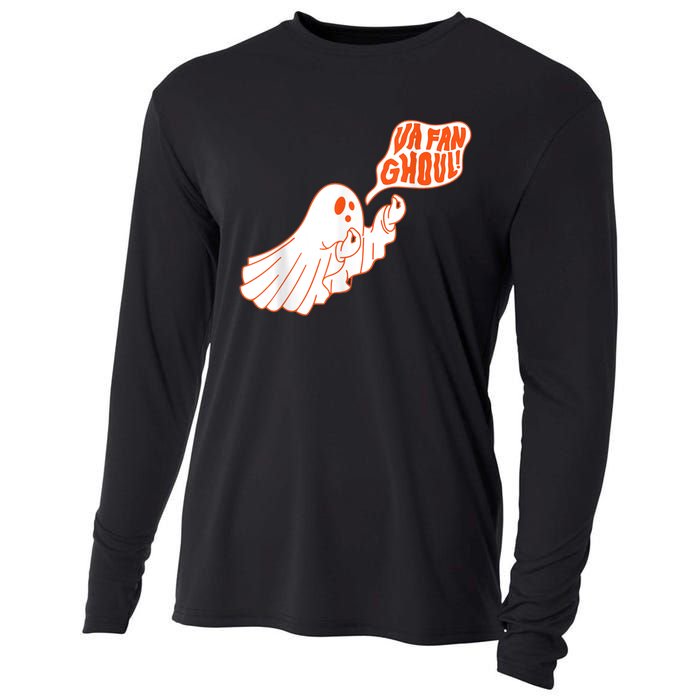 Va Fan Ghoul For Italian Funny Halloween Ghost Cooling Performance Long Sleeve Crew