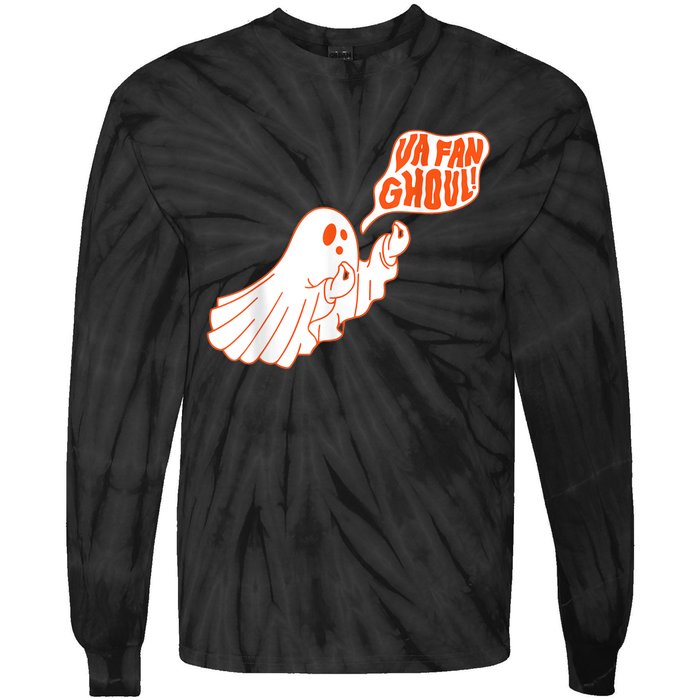 Va Fan Ghoul For Italian Funny Halloween Ghost Tie-Dye Long Sleeve Shirt