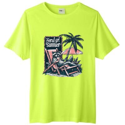 Vintage Feral Girl Summer Funny Design Tall Fusion ChromaSoft Performance T-Shirt