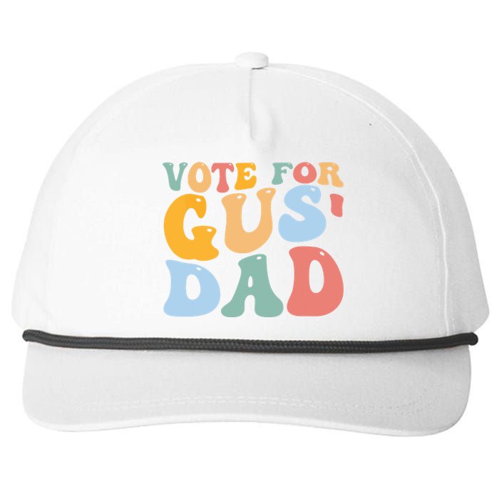 Vote For Gus Dad Team Gus Tim Walz Gus Walz Vp Snapback Five-Panel Rope Hat