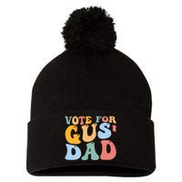 Vote For Gus Dad Team Gus Tim Walz Gus Walz Vp Pom Pom 12in Knit Beanie