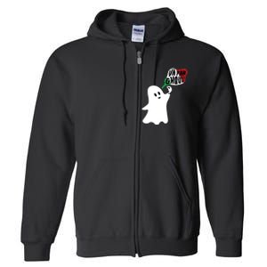 Va Fan Ghoul Ghost Italian Halloween Full Zip Hoodie