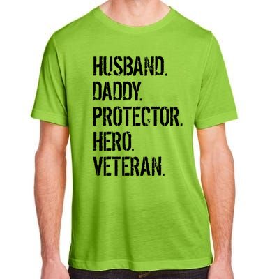 Veteran Father Gift Husband Daddy Protector Hero Adult ChromaSoft Performance T-Shirt