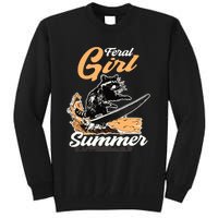 Vintage Feral Girl Summer Racoon Tall Sweatshirt