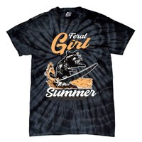 Vintage Feral Girl Summer Racoon Tie-Dye T-Shirt