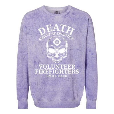 Volunteer Firefighter Gift For Firefighters Meaningful Gift Colorblast Crewneck Sweatshirt