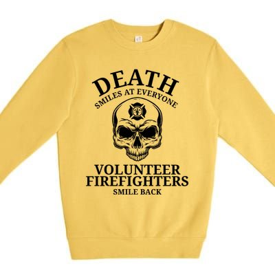 Volunteer Firefighter Gift For Firefighters Meaningful Gift Premium Crewneck Sweatshirt