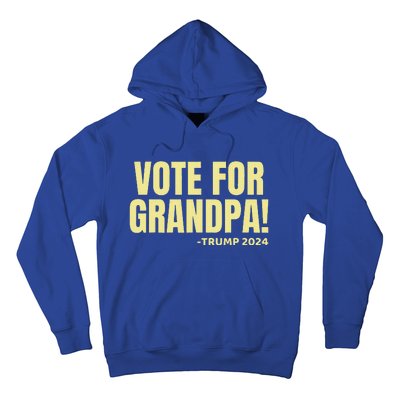 Vote For Grandpa! 2024 Grandson Political Endorset Hoodie