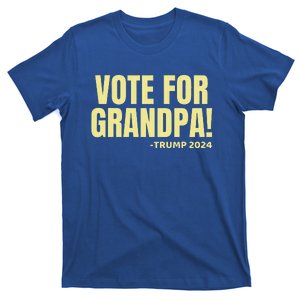 Vote For Grandpa! 2024 Grandson Political Endorset T-Shirt