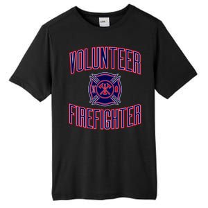 Volunteer Firefighter Gift And Tall Fusion ChromaSoft Performance T-Shirt