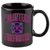Volunteer Firefighter Gift And 11oz C Handle Ceramic Mug