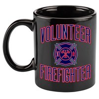 Volunteer Firefighter Gift And 11oz C Handle Ceramic Mug