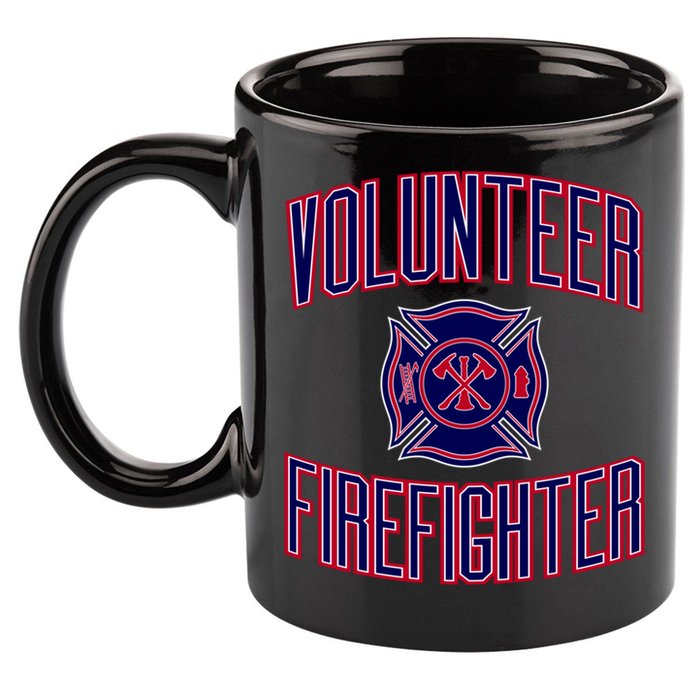 Volunteer Firefighter Gift And 11oz C Handle Ceramic Mug