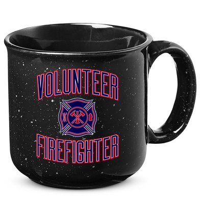 Volunteer Firefighter Gift And 15oz Campfire Ceramic Mug
