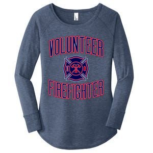 Volunteer Firefighter Gift And Women's Perfect Tri Tunic Long Sleeve Shirt