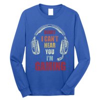 Vintage Funny Gamer Sorry I Can't Hear You I'm Gaming Cute Gift Long Sleeve Shirt