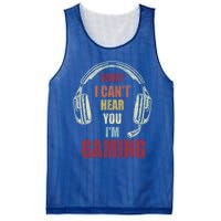 Vintage Funny Gamer Sorry I Can't Hear You I'm Gaming Cute Gift Mesh Reversible Basketball Jersey Tank