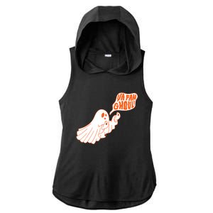 Va Fan Ghoul For Italian Funny Halloween Ghost Ladies PosiCharge Tri-Blend Wicking Draft Hoodie Tank