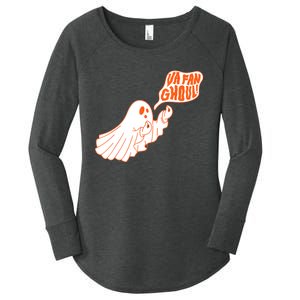 Va Fan Ghoul For Italian Funny Halloween Ghost Women's Perfect Tri Tunic Long Sleeve Shirt