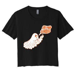 Va Fan Ghoul For Italian Funny Halloween Ghost Women's Crop Top Tee