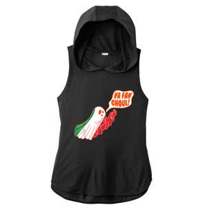 Va Fan Ghoul For Italian Funny Halloween Ghost Ladies PosiCharge Tri-Blend Wicking Draft Hoodie Tank