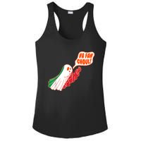 Va Fan Ghoul For Italian Funny Halloween Ghost Ladies PosiCharge Competitor Racerback Tank