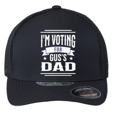 Voting For Gus Dad 2024 Coach And Comrade Kamala For People Flexfit Unipanel Trucker Cap