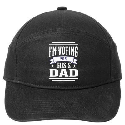 Voting For Gus Dad 2024 Coach And Comrade Kamala For People 7-Panel Snapback Hat