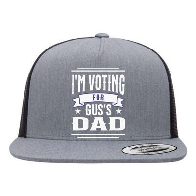 Voting For Gus Dad 2024 Coach And Comrade Kamala For People Flat Bill Trucker Hat