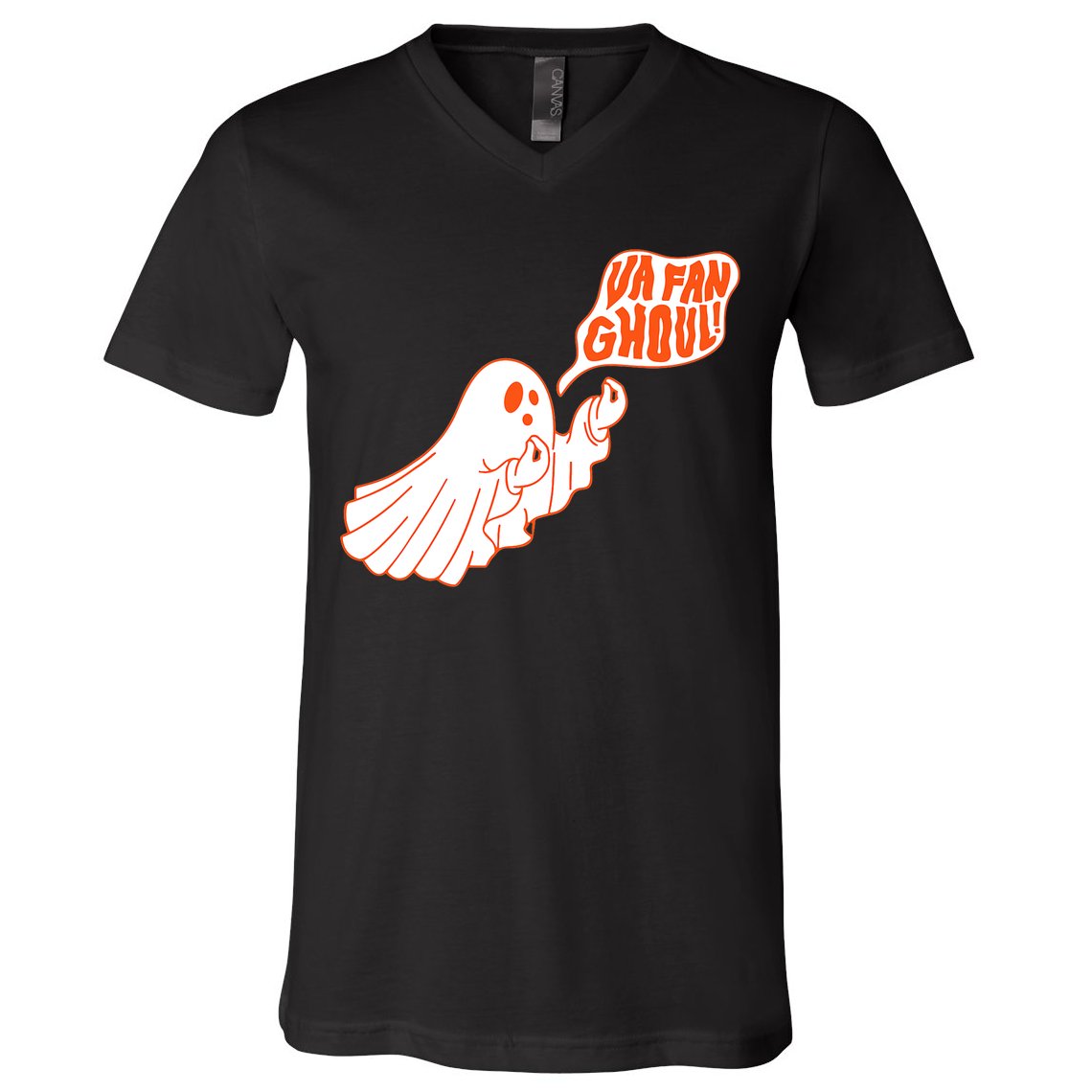 Va Fan Ghoul Italian Funny Halloween Ghost V-Neck T-Shirt