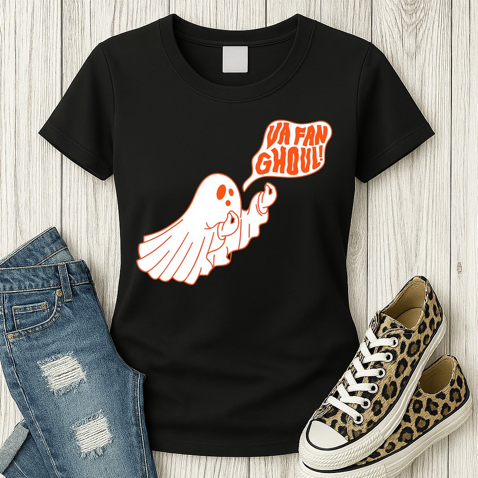 Va Fan Ghoul Italian Funny Halloween Ghost Womens T-Shirt