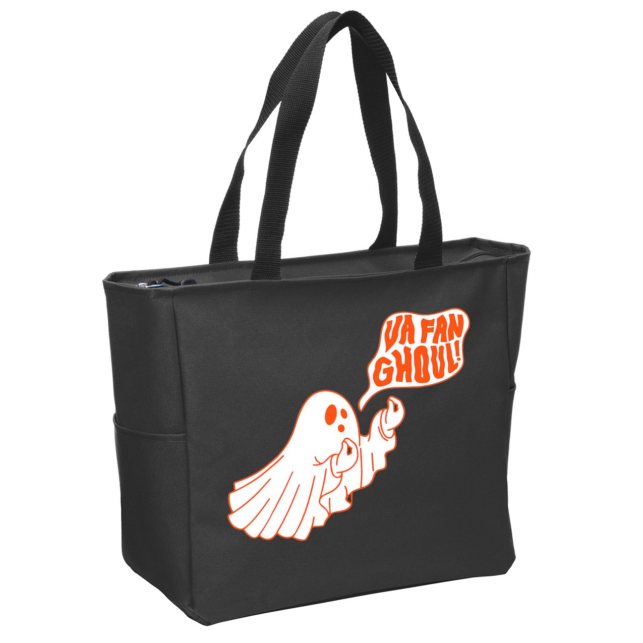 Va Fan Ghoul Italian Funny Halloween Ghost Zip Tote Bag