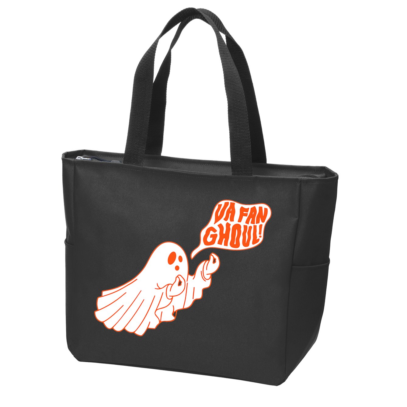 Va Fan Ghoul Italian Funny Halloween Ghost Zip Tote Bag