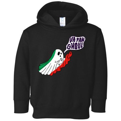 Va Fan Ghoul Italian Funny Halloween Ghost Toddler Hoodie