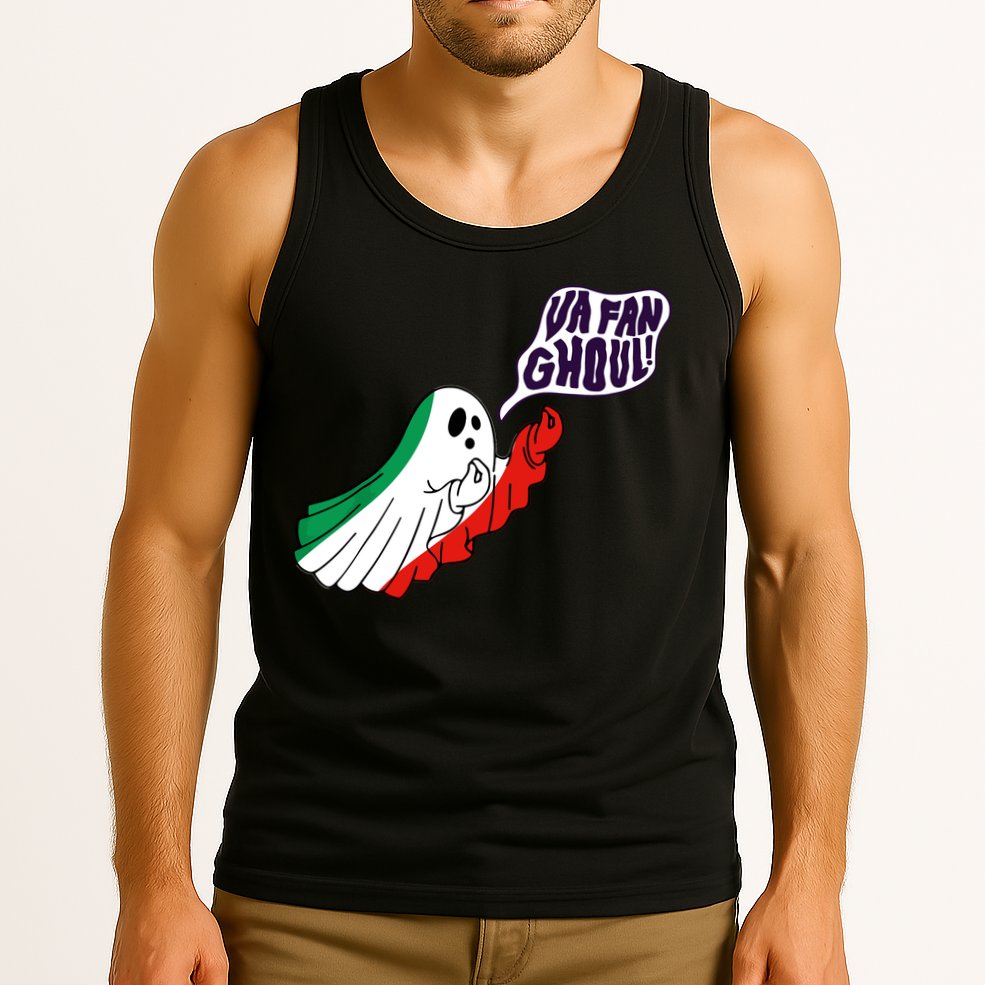 Va Fan Ghoul Italian Funny Halloween Ghost Tank Top