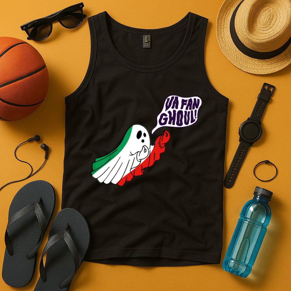 Va Fan Ghoul Italian Funny Halloween Ghost Tank Top