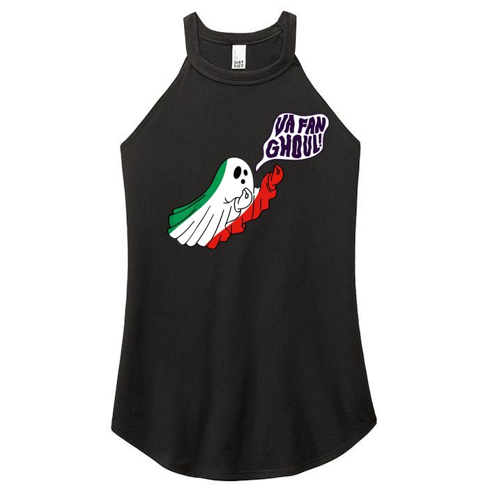 Va Fan Ghoul Italian Funny Halloween Ghost Women’s Perfect Tri Rocker Tank