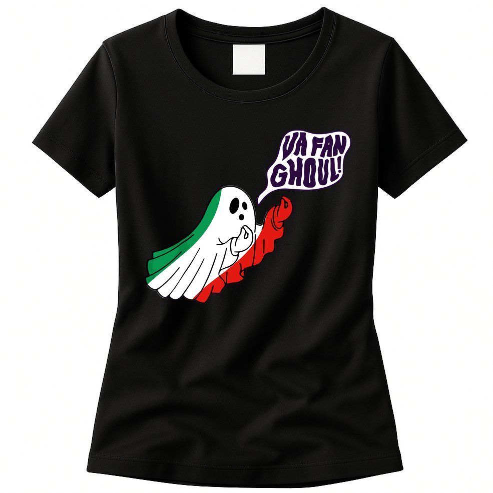 Va Fan Ghoul Italian Funny Halloween Ghost Womens T-Shirt