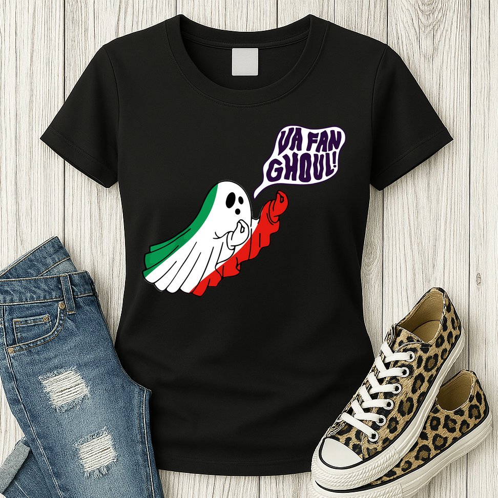 Va Fan Ghoul Italian Funny Halloween Ghost Womens T-Shirt