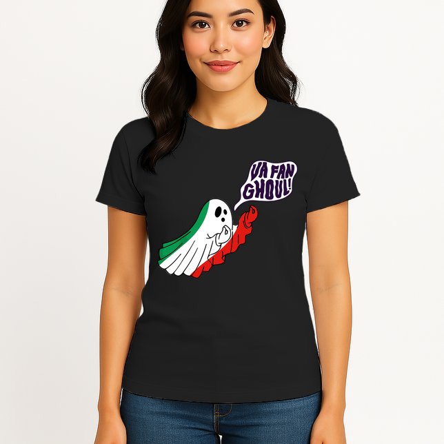 Va Fan Ghoul Italian Funny Halloween Ghost Womens T-Shirt