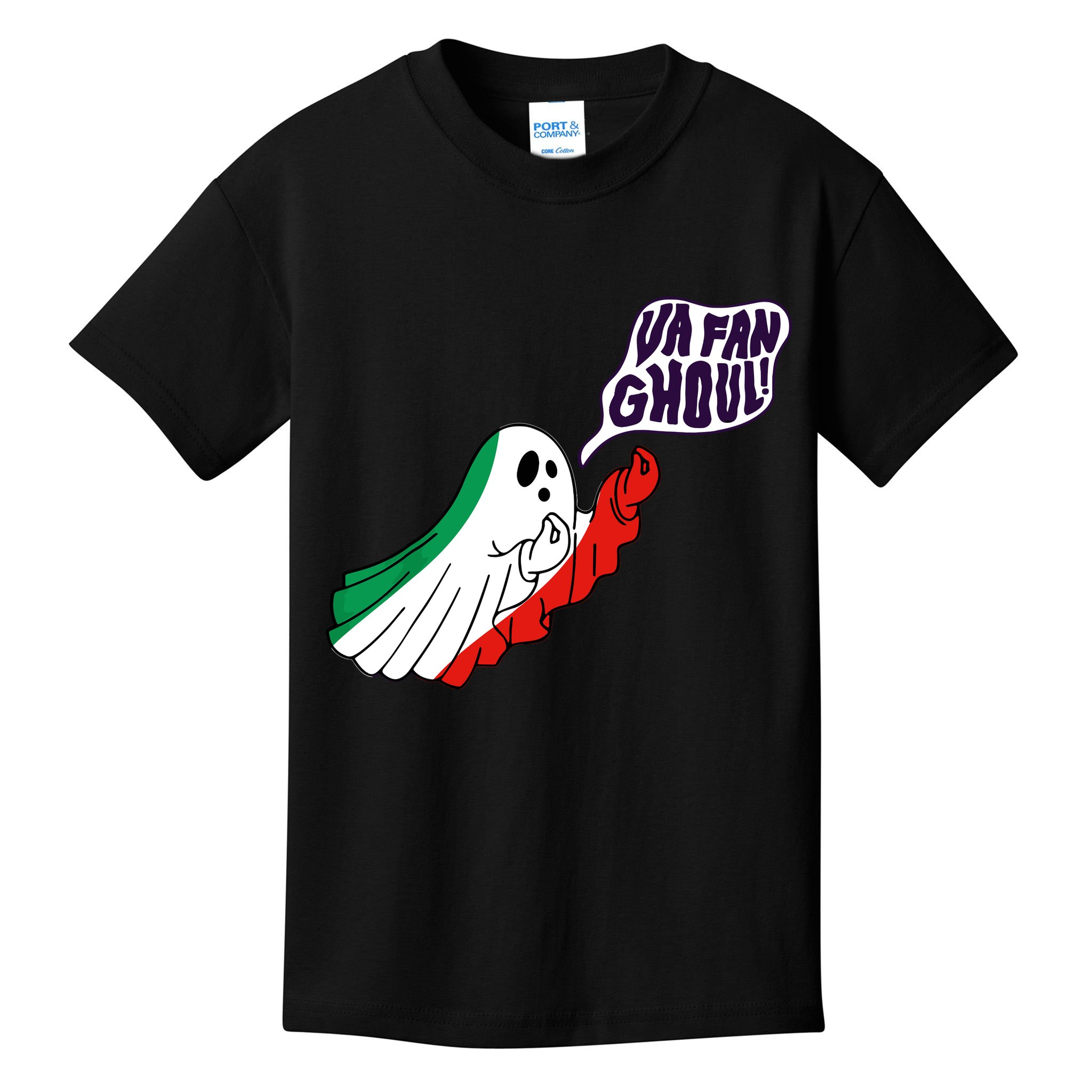 Va Fan Ghoul Italian Funny Halloween Ghost Kids T-Shirt