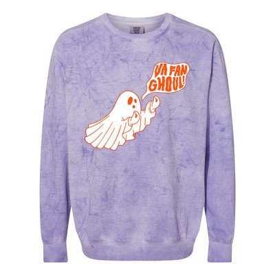 Va Fan Ghoul Italian Funny Halloween Ghost Colorblast Crewneck Sweatshirt