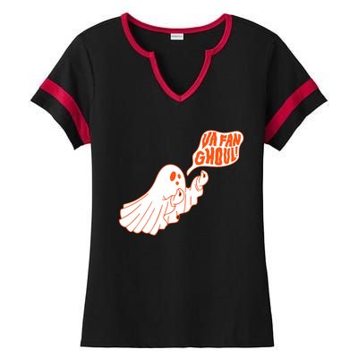 Va Fan Ghoul Italian Funny Halloween Ghost Ladies Halftime Notch Neck Tee